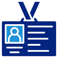 Employee Id Icon Element For Design