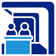 Trade Show Booth Icon Element For Design