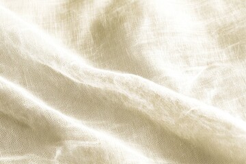 Obraz premium Soft and Elegant Natural Linen Fabric with Subtle Texture and Light Reflections Perfect for Textile and Fashion Backgrounds, Drapery, or Craft Projects
