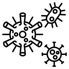 Obraz premium viruses single icon
