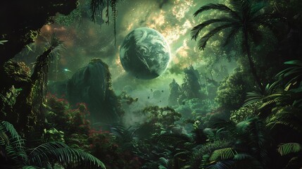 Alien Jungle Planet: A Lush, Mysterious World