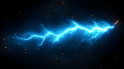 Electric Current Flows Through Dark Space with Sparks