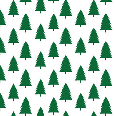 Obraz premium seamless christmas tree pattern