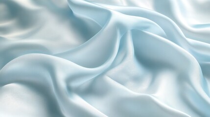 Obraz premium Pale blue background with soft gradient and smooth silk texture
