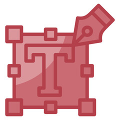 Typography Icon Element For Design