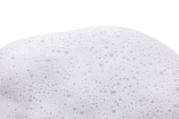 Soap foam or shampoo Soap foam texture or shampoo surface with bubble isolated with clipping path on background.