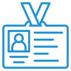 Employee Id Icon Element For Design