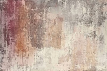 Abstract painting with soft earth tones and textured brush strokes creating a calming and elegant backdrop suitable for modern decor styles in interior design.