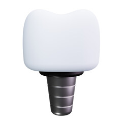 implant 3d render icons