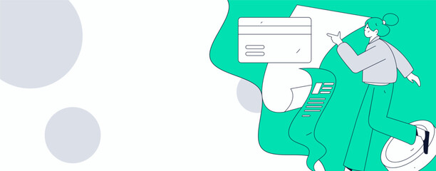 Online shopping payment security character flat vector concept operation hand drawn illustration
