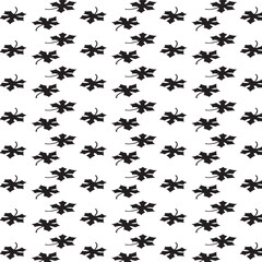 seamless pattern with silhouettes of butterflies