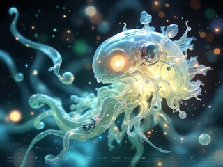 Bioluminescent Bioengineered Organism: Fusion of Nature and Technology