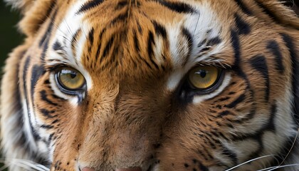 Intense Gaze: A Close-Up of a Majestic Tiger