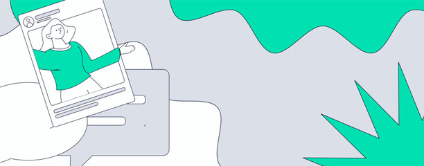 Communicate with consultants flat vector character concept operation hand drawn illustration
