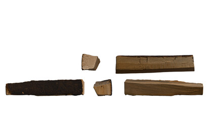 firewood 3d isolated on transparant background