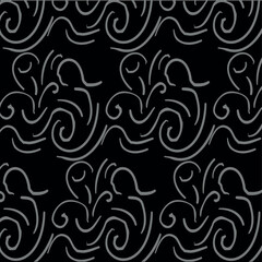 black and white seamless pattern