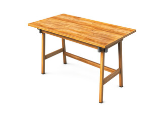 Fototapeta premium Realistic 3d design of real working table isolate on transparent background