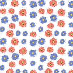 seamless pattern with flowers