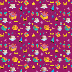 seamless pattern with fishes