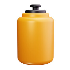 water bottle 3d render icons