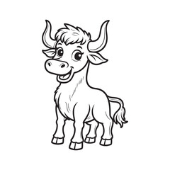 Blall line art vector on white background