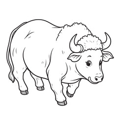 Blall line art vector on white background