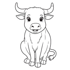 Blall line art vector on white background