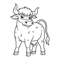 Blall line art vector on white background