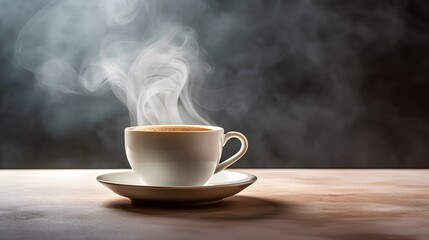 Savoring hot coffee cozy  close-up beverage photography warm atmosphere inviting viewpoint aroma and comfort concept