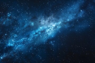 A Cosmic Tapestry: Nebula and Stars in the Night Sky