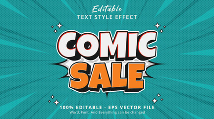 Comic Sale Editable Text Effect