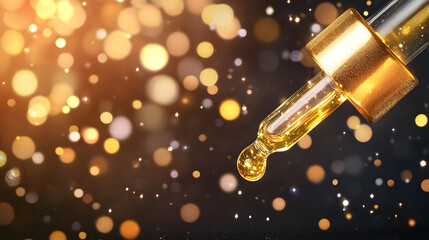 Luxury Anti-Aging Skincare, Innovative Cosmetic Designs Featuring Radiant Serums, Advanced Molecular Concepts, and Elegant Models