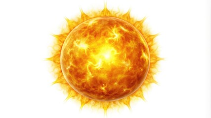 Fiery Sunburst with Explosive Energy