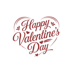 Happy Valentine Day Template Design
