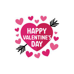 Happy Valentine Day Template Design