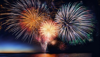 fireworks in the sky