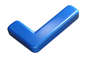 check mark button plastic 3d icon in cartoon plastic style minimal isolated on transparent white background, clipping path