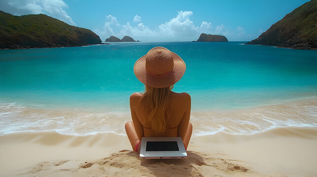 Beach Laptop Work: Sun, Sand, & Digital Tasks