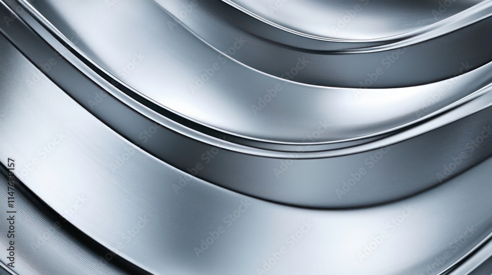 Poster abstract metallic grey wave background texture.