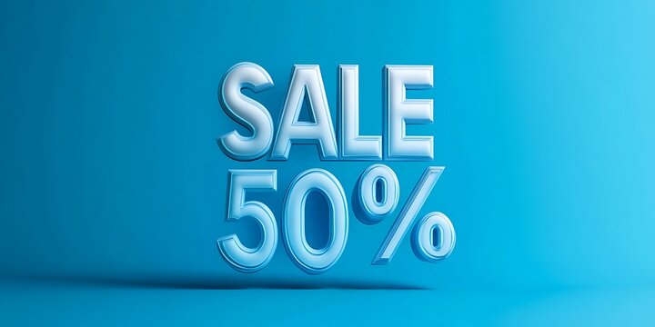 Fifty Percent Off Sale Announcement