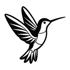 Obraz premium hummingbird vector icon