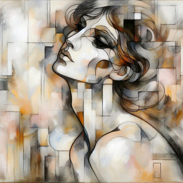 A collection of artistic portraits of men and women. Each portrait shows a person with expressive details and neutral backgrounds, highlighting the subjects' features and emotions.
