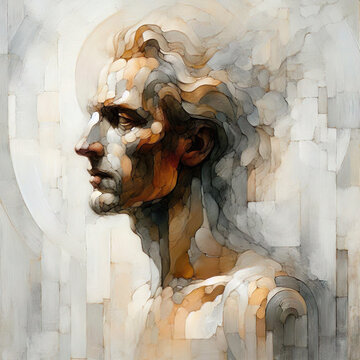 A collection of artistic portraits of men and women. Each portrait shows a person with expressive details and neutral backgrounds, highlighting the subjects' features and emotions.