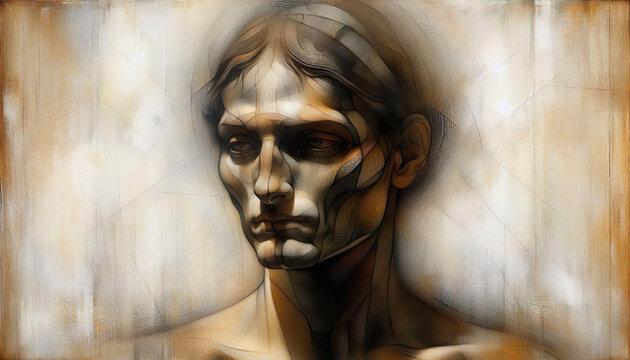 A collection of artistic portraits of men and women. Each portrait shows a person with expressive details and neutral backgrounds, highlighting the subjects' features and emotions.
