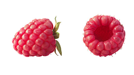 Raspberry isolated on png background