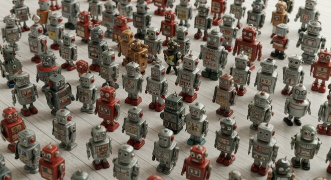AI Robot vs Alien, AI, Robots and androids. AI Taking over the world, the concept of confrontation between humanity and artificial intelligence, alien invasion