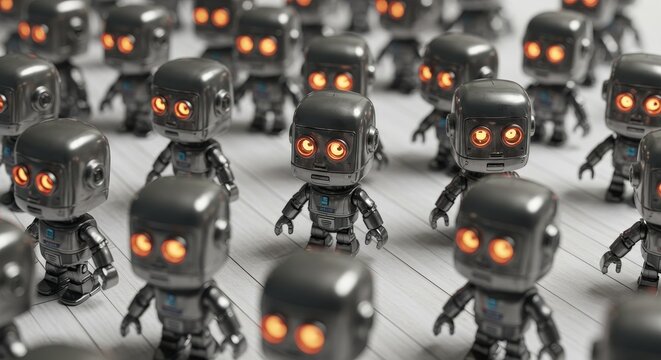 AI Robot vs Alien, AI, Robots and androids. AI Taking over the world, the concept of confrontation between humanity and artificial intelligence, alien invasion