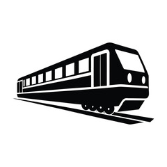 train on white background