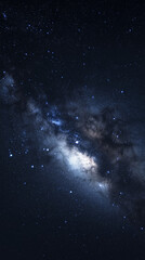 Fototapeta premium sky with stars, stars and clouds, starry night sky