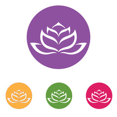 Elegant Lotus Flower Logo Design